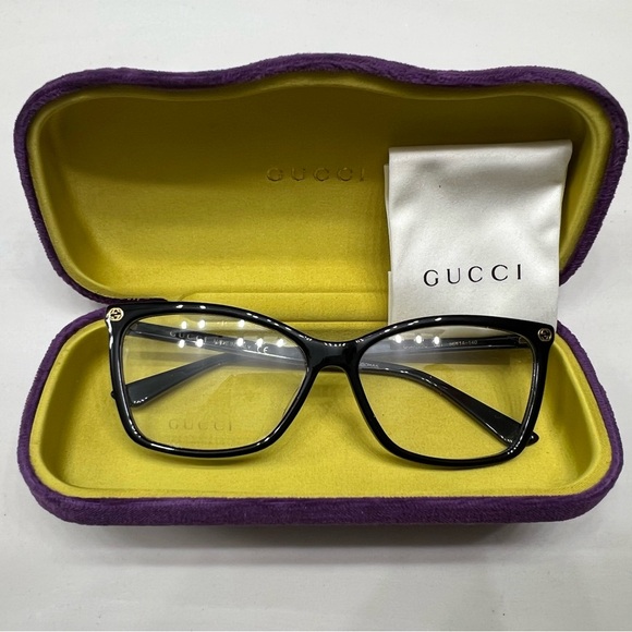 Gucci Women's Black Eyeglasses - Picture 1 of 10